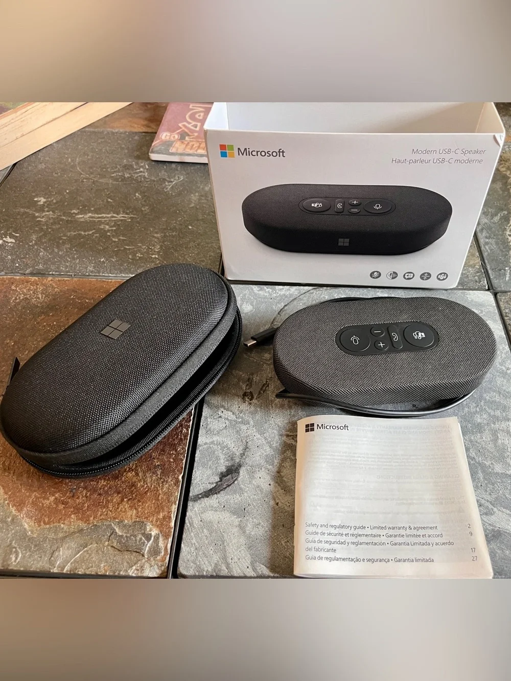 Noise-reducing mic array that captures voice better than PC. MODERN USB-C PORT.